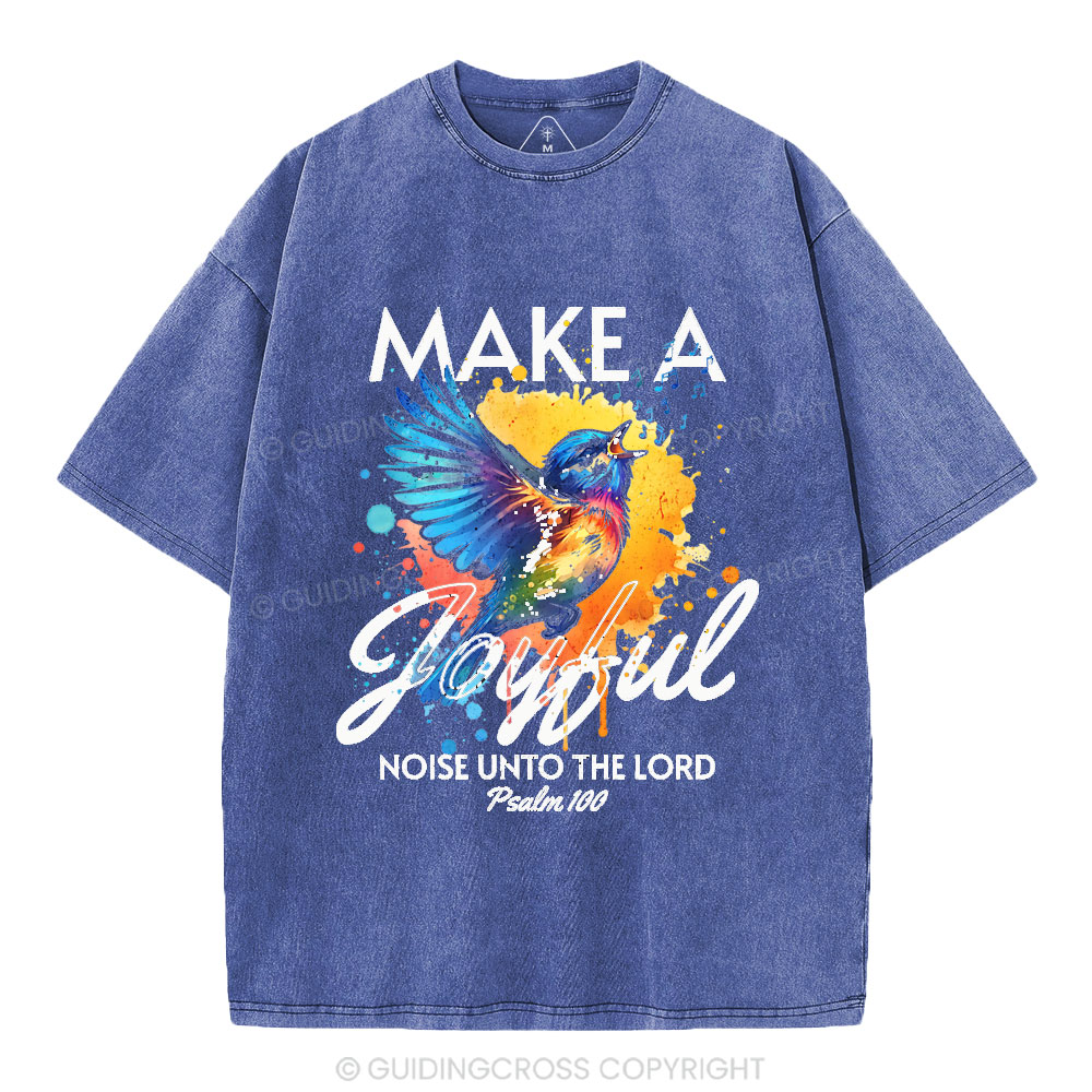 Make A Joyful Christian Washed T-Shirt