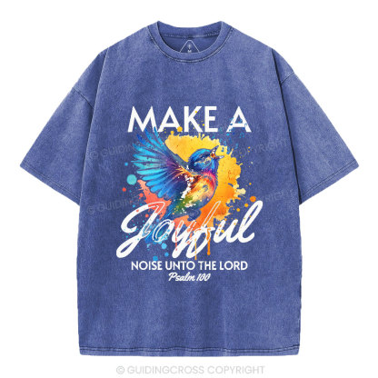 Make A Joyful Christian Washed T-Shirt