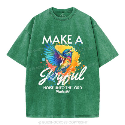 Make A Joyful Christian Washed T-Shirt