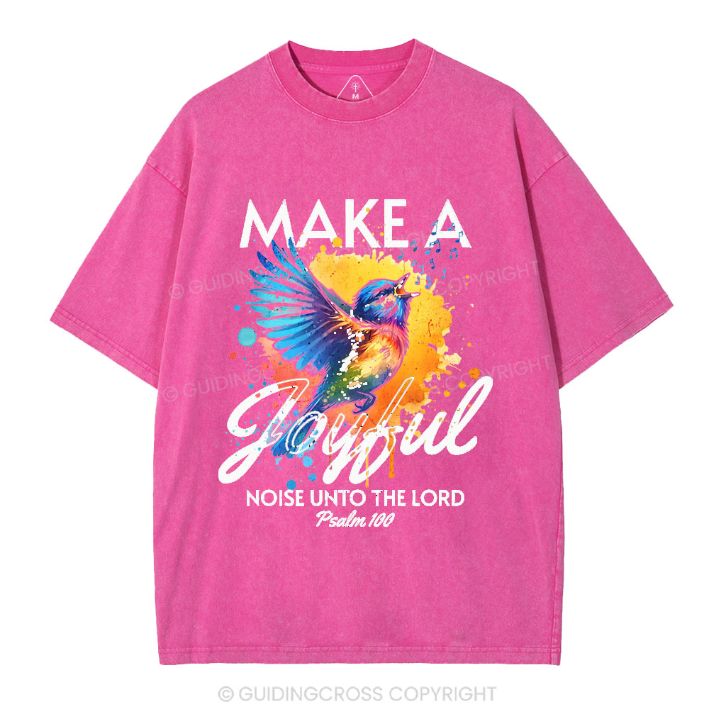 Make A Joyful Christian Washed T-Shirt