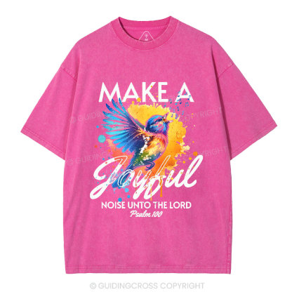 Make A Joyful Christian Washed T-Shirt