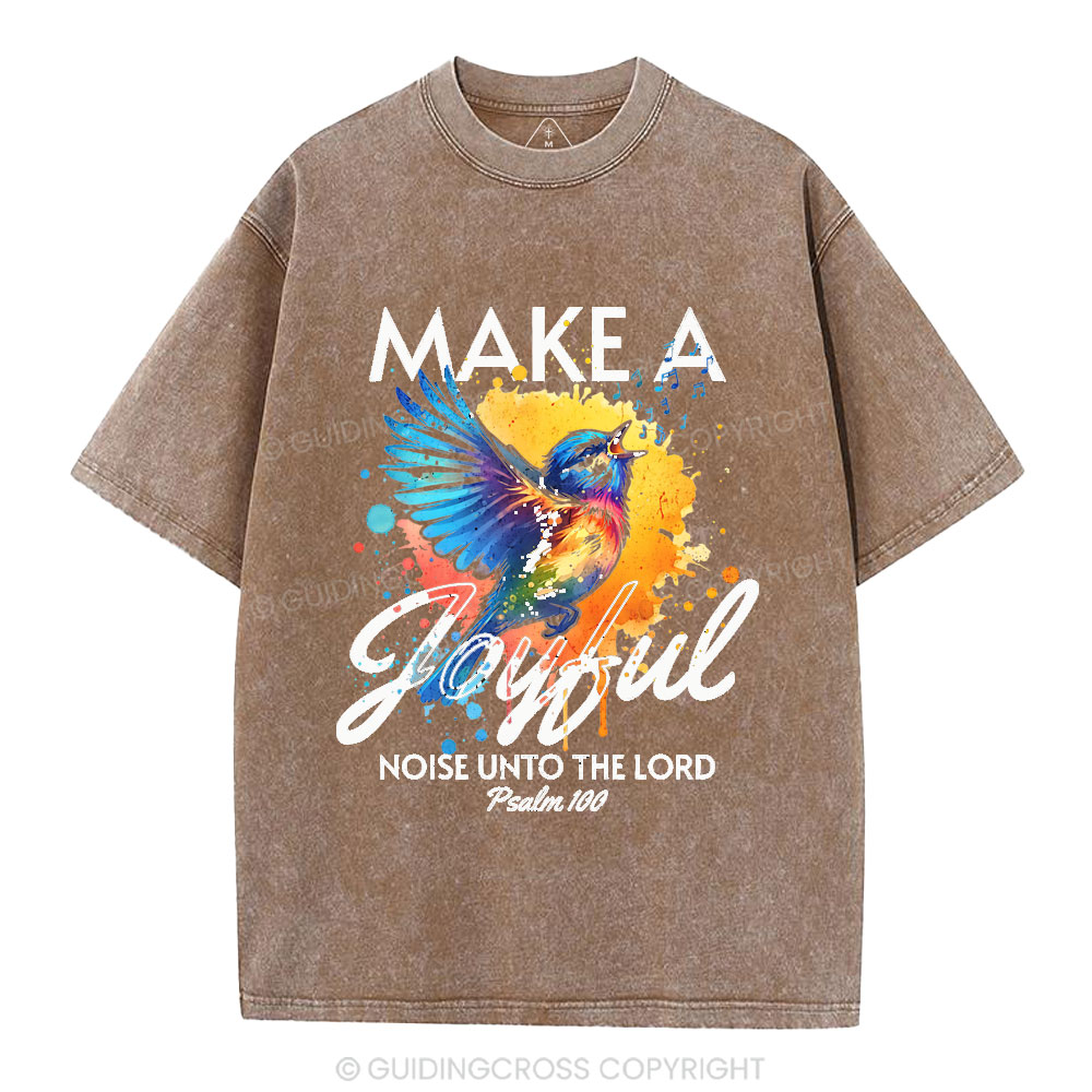 Make A Joyful Christian Washed T-Shirt
