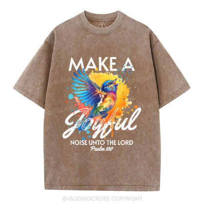 Make A Joyful Christian Washed T-Shirt