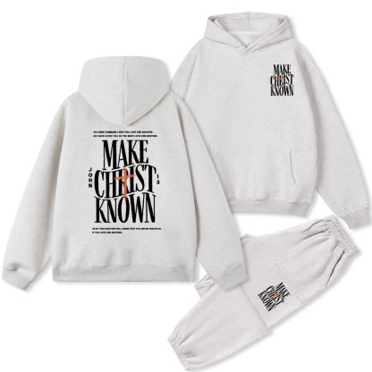 Make Christ Know Christian Fleece Hoodie Set