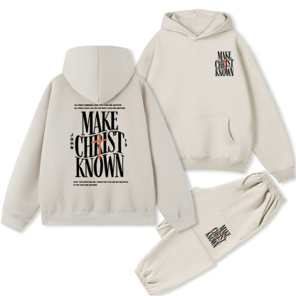 Make Christ Know Christian Fleece Hoodie Set