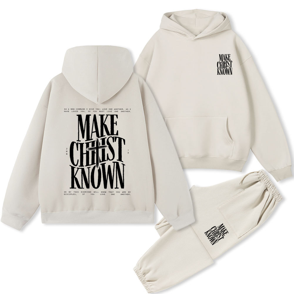 Make Christ Known Christian Premium Fleece Hoodie Set