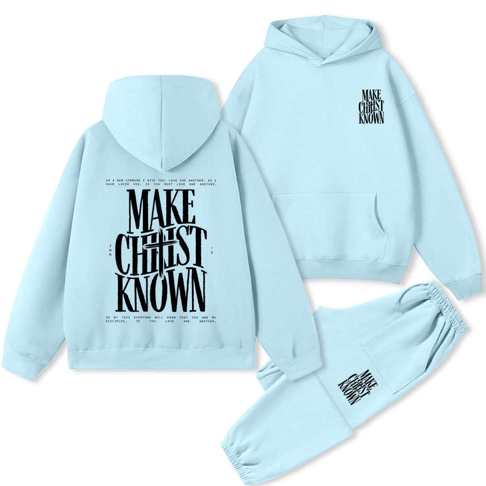Make Christ Known Christian Premium Fleece Hoodie Set