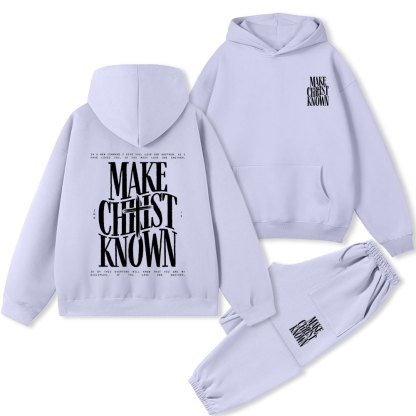 Make Christ Known Christian Premium Fleece Hoodie Set