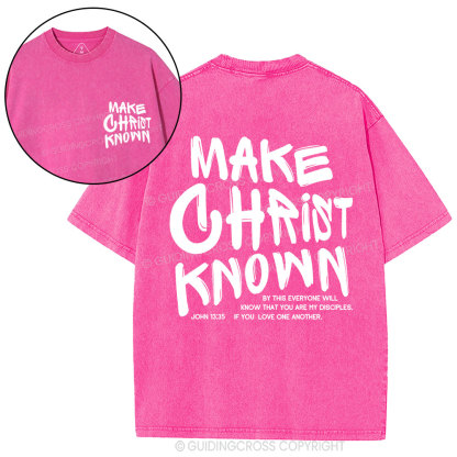 Make Christ Known Christian Washed T-Shirt
