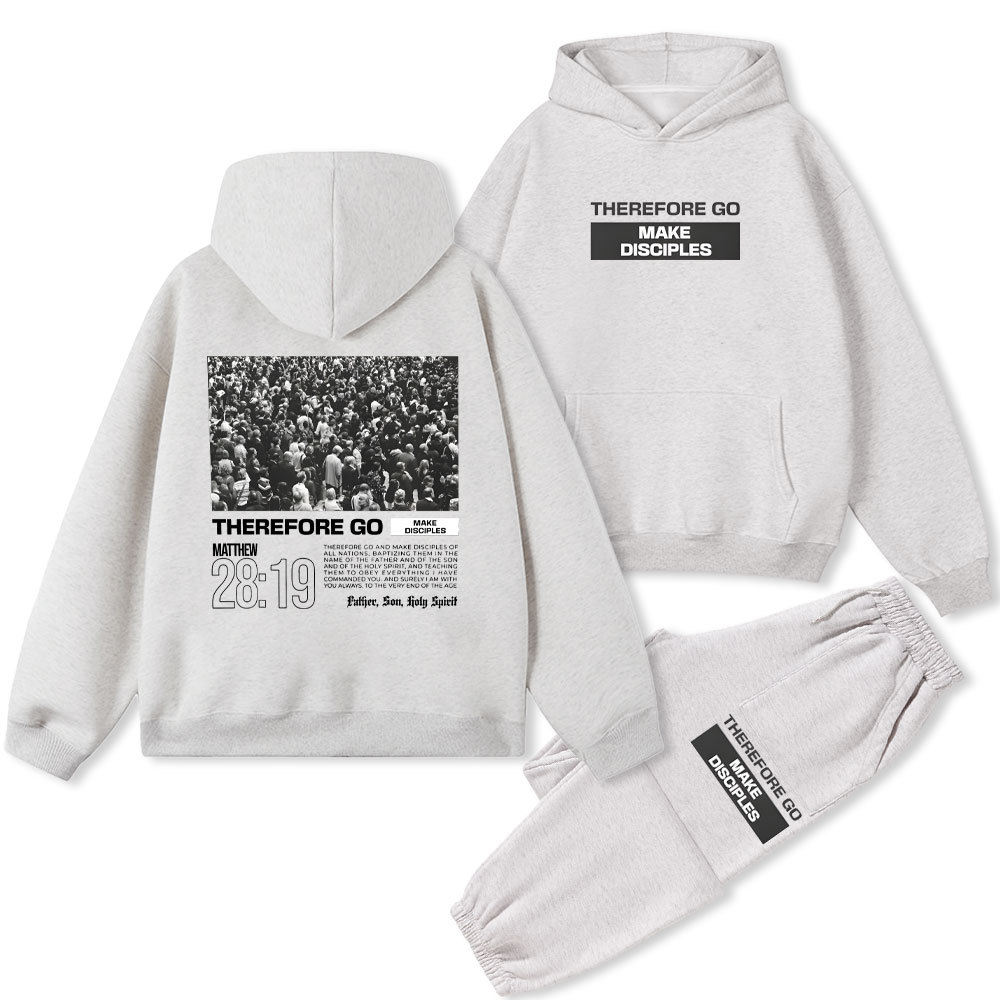 Make Discipiles Christian Fleece Hoodie Set