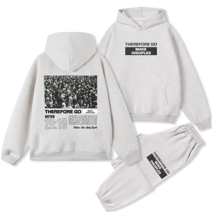 Make Discipiles Christian Fleece Hoodie Set