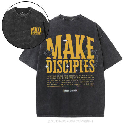 Make Disciple Christian Washed T-Shirt