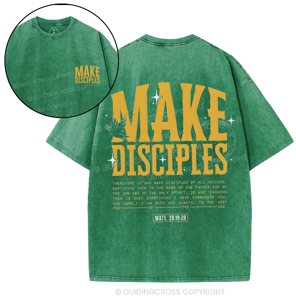 Make Disciple Christian Washed T-Shirt