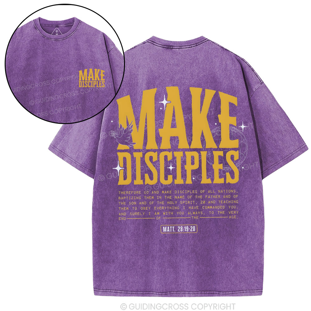 Make Disciple Christian Washed T-Shirt