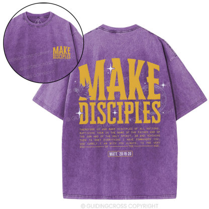 Make Disciple Christian Washed T-Shirt