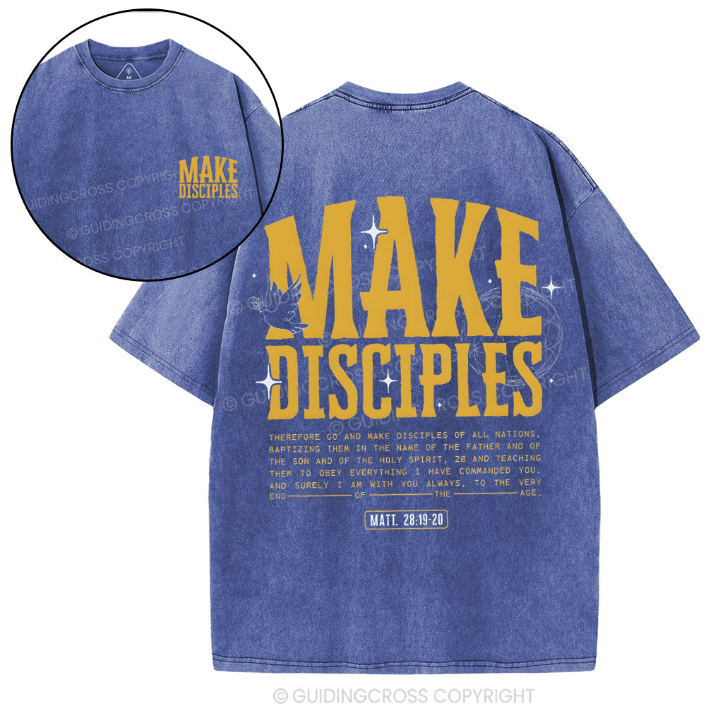 Make Disciple Christian Washed T-Shirt