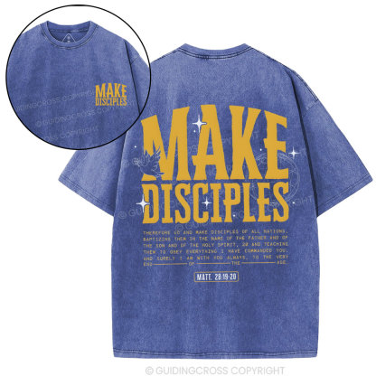 Make Disciple Christian Washed T-Shirt