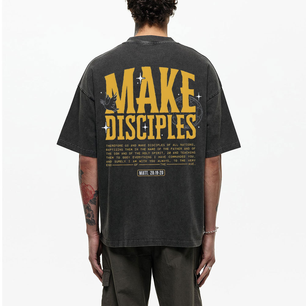 Make Disciple Christian Washed T-Shirt
