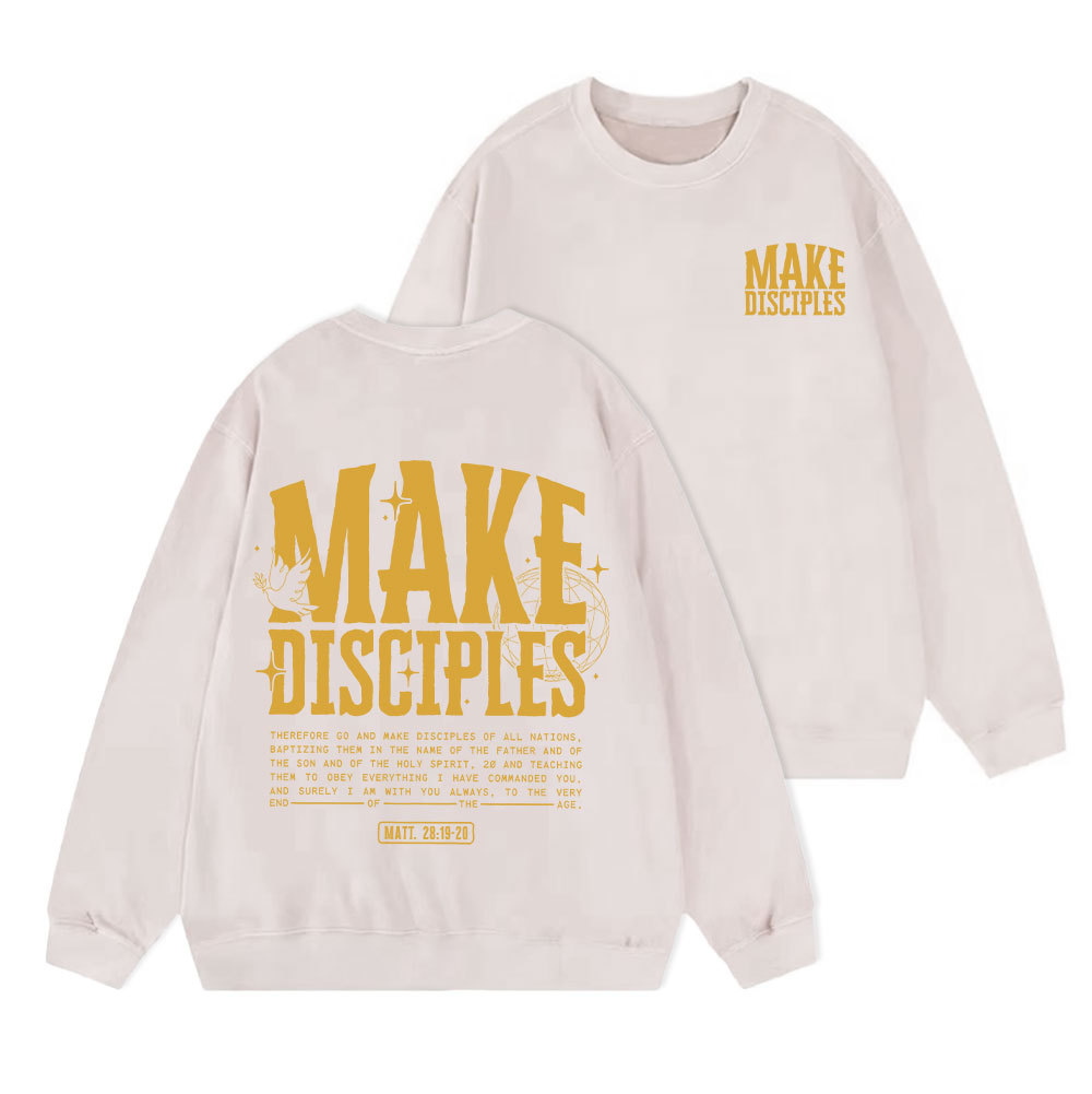 Make Disciples Christian Washed Sweatshirt