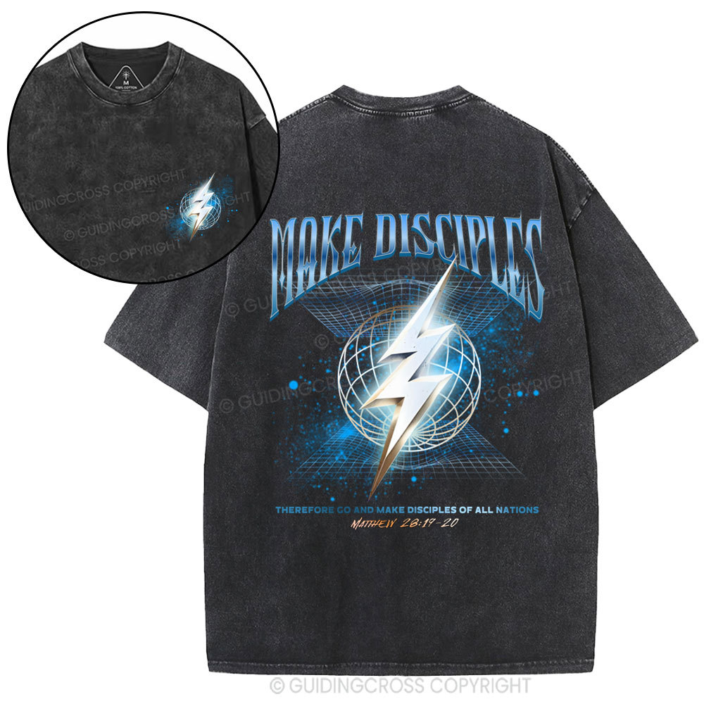 Make Disciples Christian Washed T-Shirt