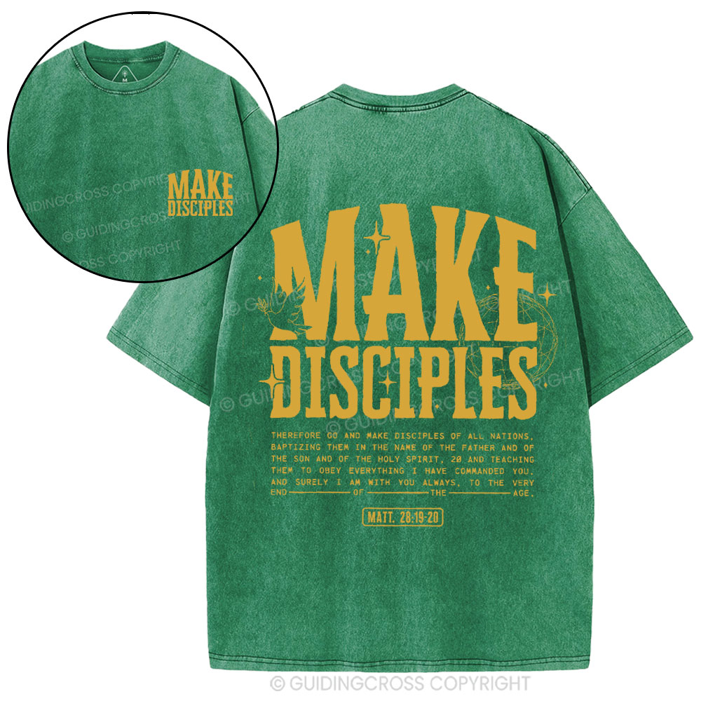 Make Disciples Christian Washed T-Shirt