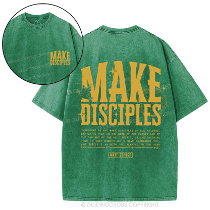 Make Disciples Christian Washed T-Shirt
