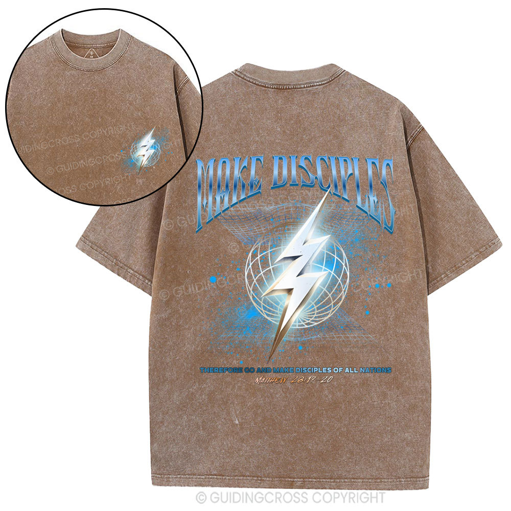 Make Disciples Christian Washed T-Shirt