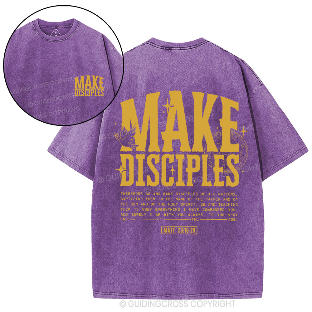 Make Disciples Christian Washed T-Shirt