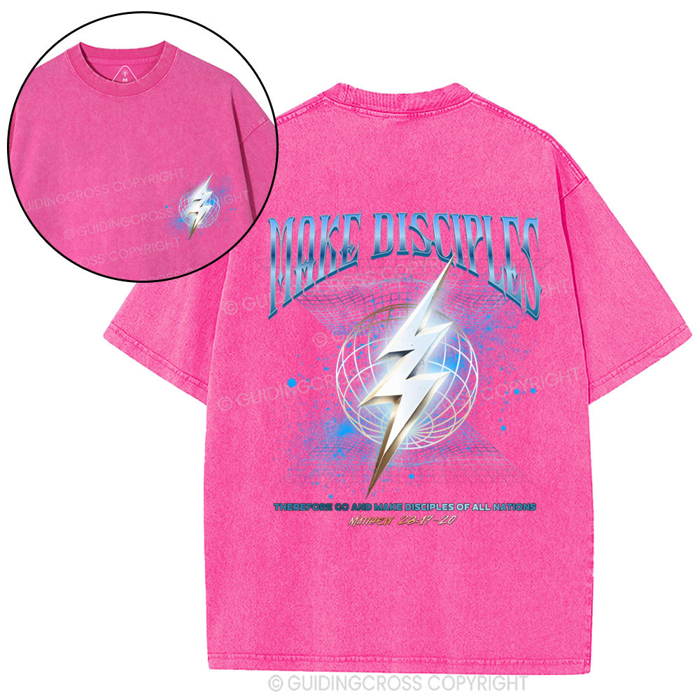 Make Disciples Christian Washed T-Shirt