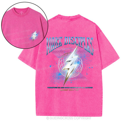 Make Disciples Christian Washed T-Shirt