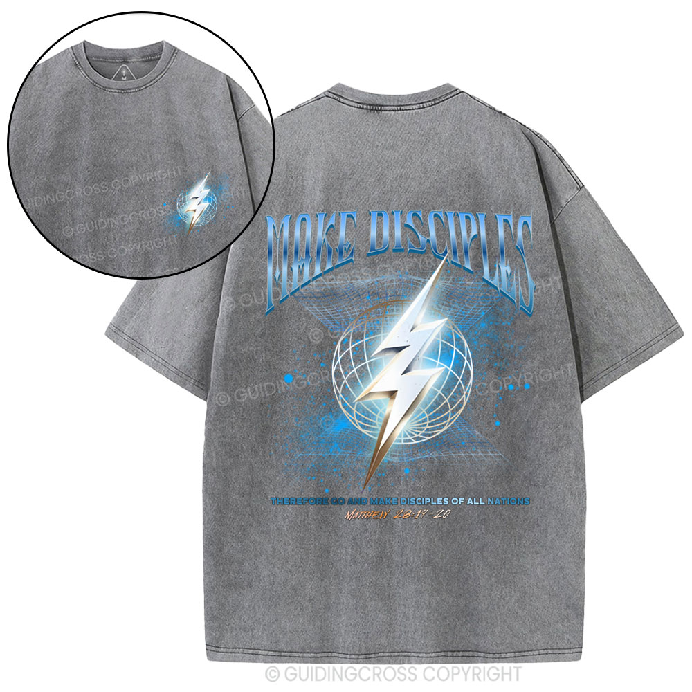 Make Disciples Christian Washed T-Shirt