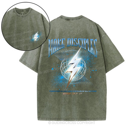 Make Disciples Christian Washed T-Shirt