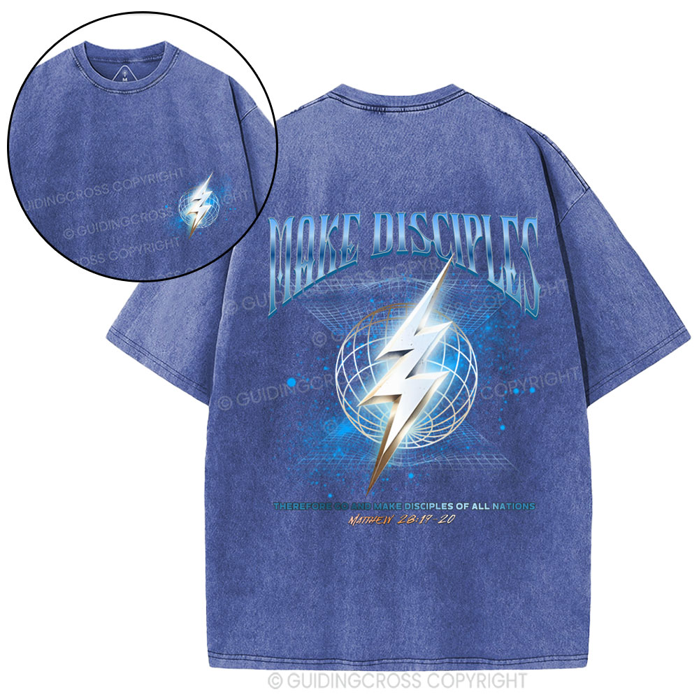 Make Disciples Christian Washed T-Shirt