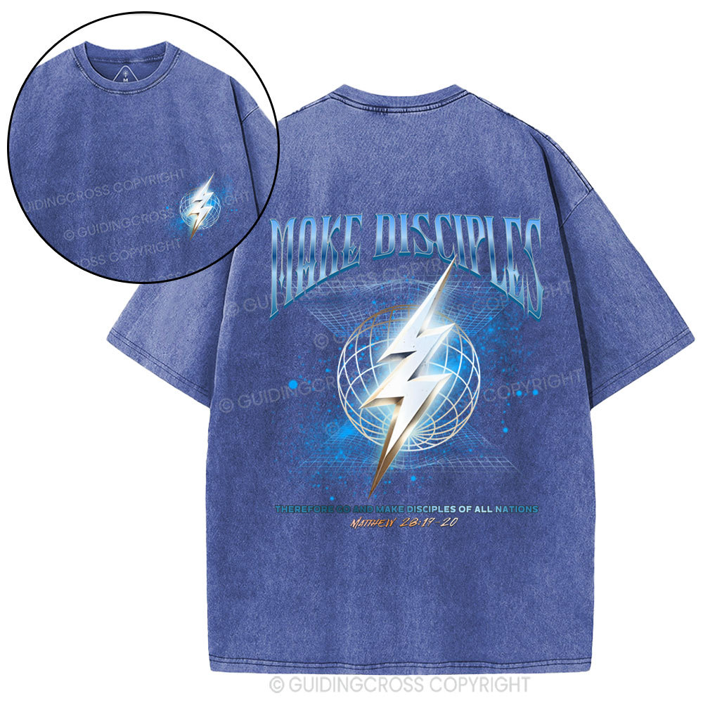 Make Disciples Christian Washed T-Shirt