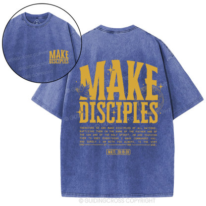 Make Disciples Christian Washed T-Shirt