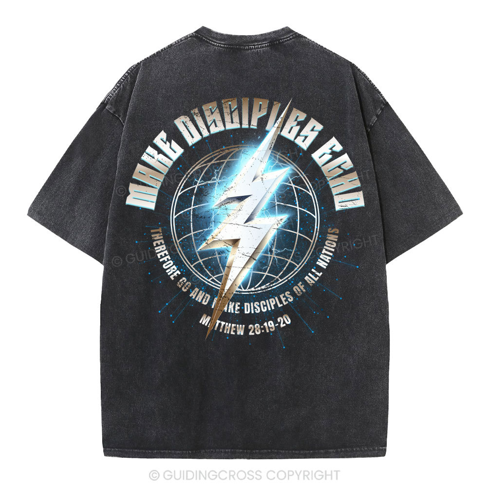Make Disciples Echo Christian Washed T-Shirt
