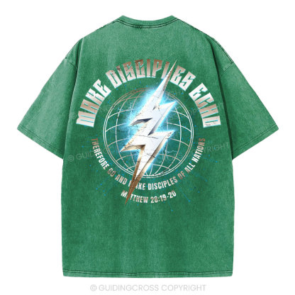 Make Disciples Echo Christian Washed T-Shirt