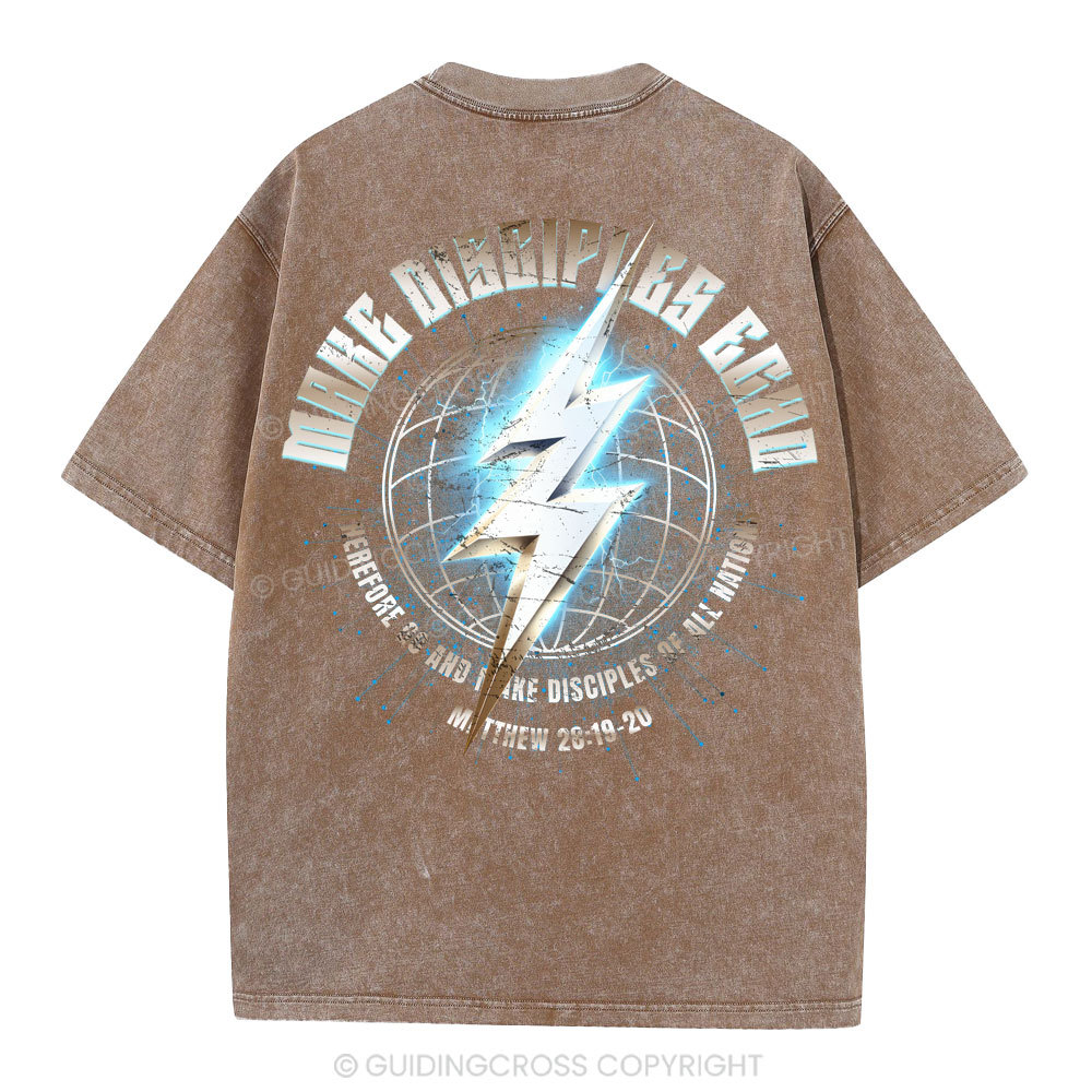 Make Disciples Echo Christian Washed T-Shirt