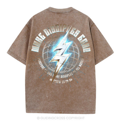 Make Disciples Echo Christian Washed T-Shirt