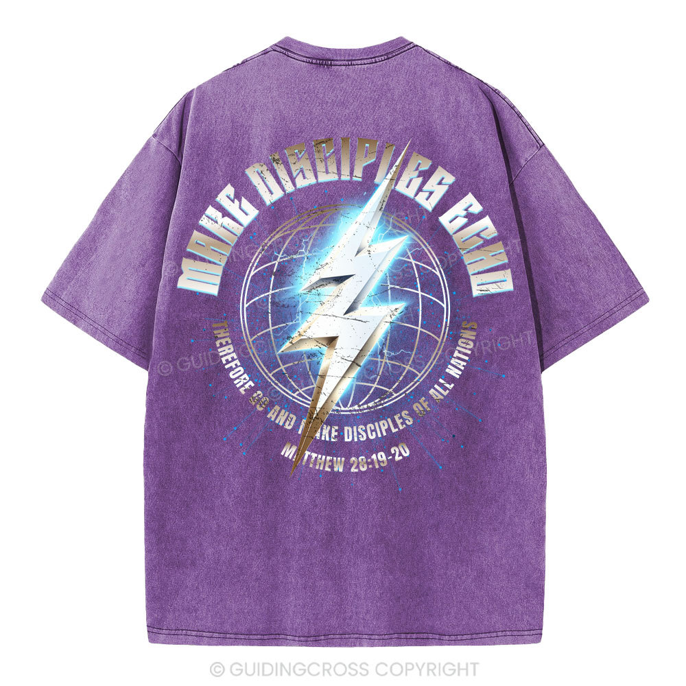 Make Disciples Echo Christian Washed T-Shirt