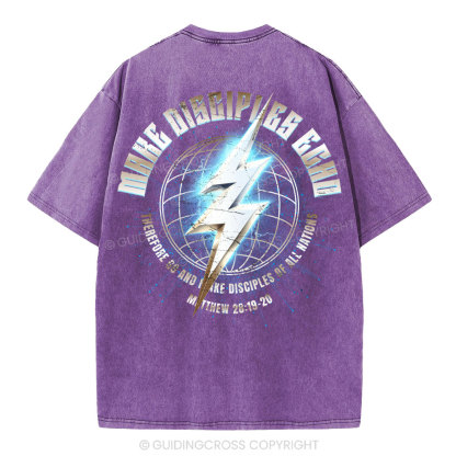 Make Disciples Echo Christian Washed T-Shirt