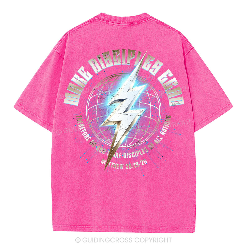 Make Disciples Echo Christian Washed T-Shirt