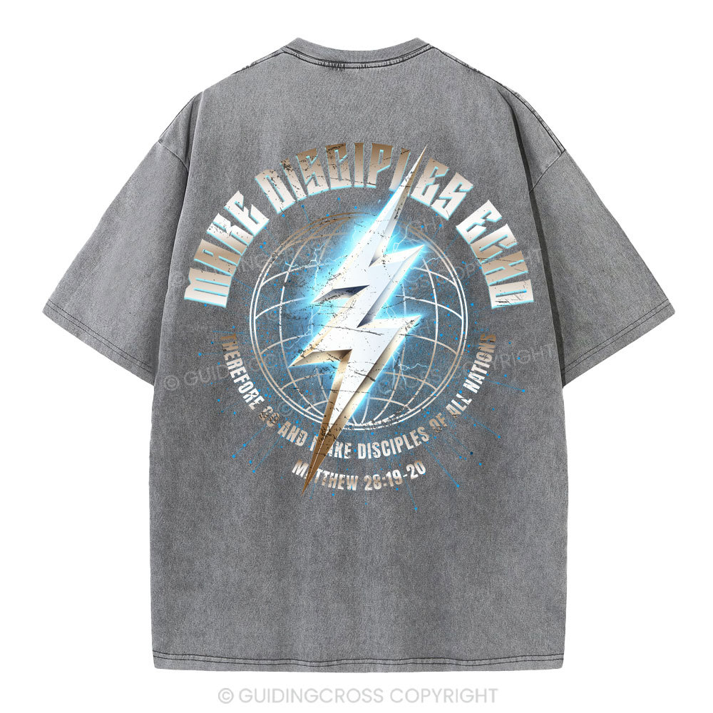 Make Disciples Echo Christian Washed T-Shirt