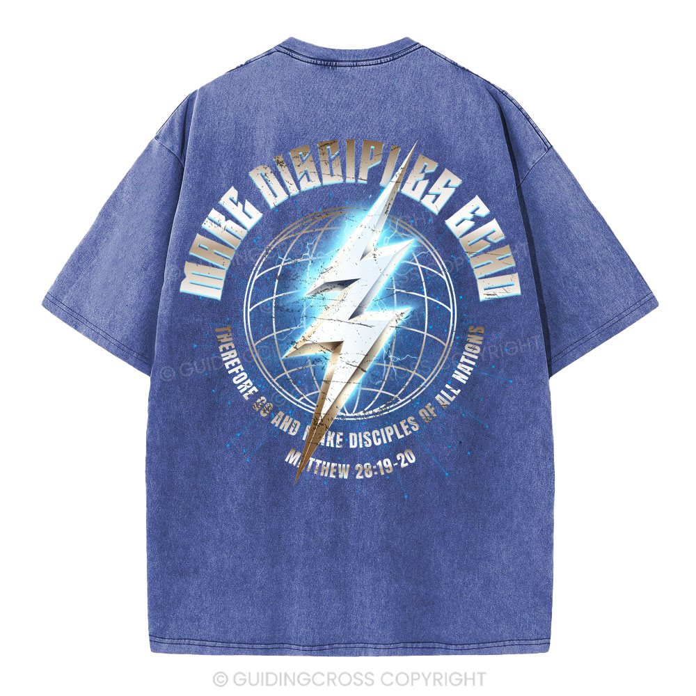 Make Disciples Echo Christian Washed T-Shirt