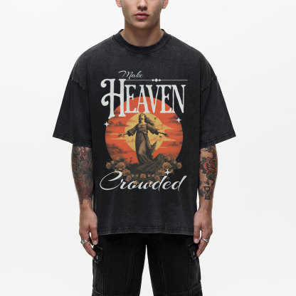 Make Heaven Christian Washed T-Shirt