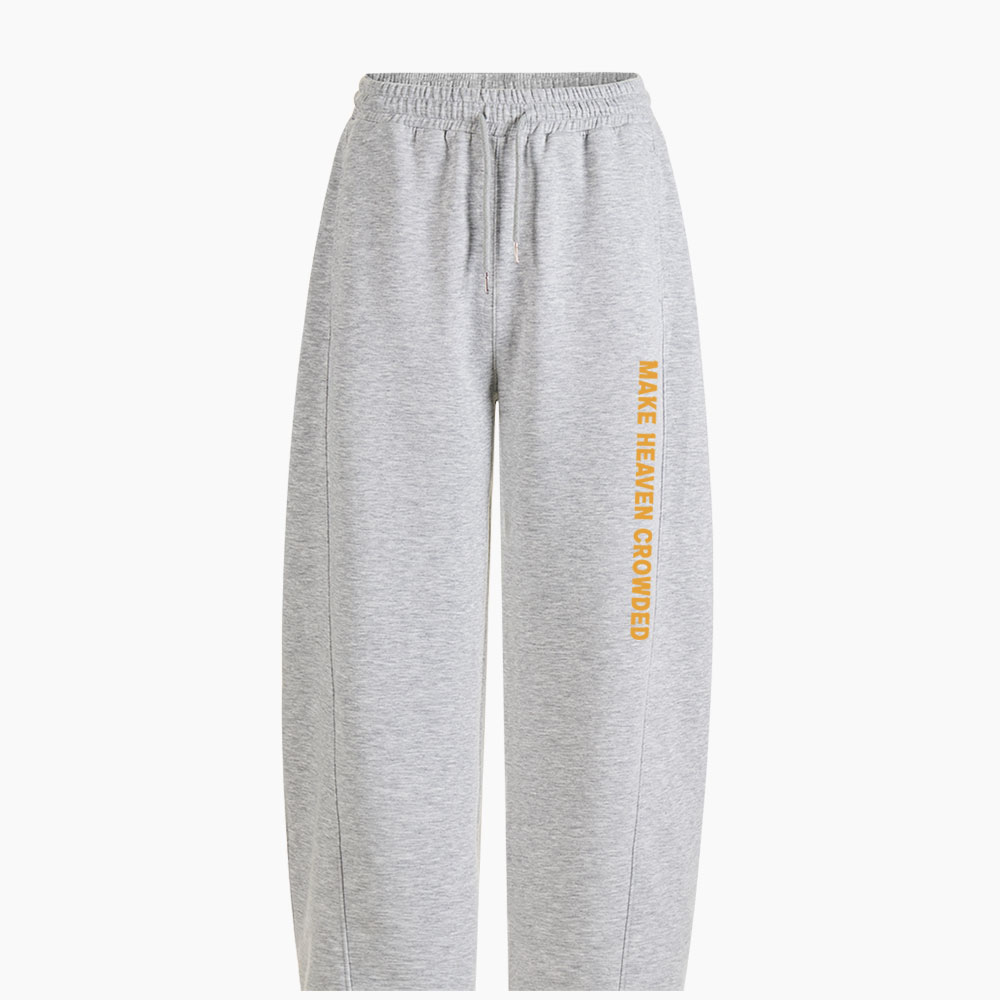 Make Heaven Crowded Christian Minimalist Knit Barrel Sweatpants