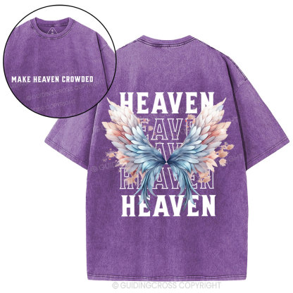 Make Heaven Crowded Christian Washed T-Shirt