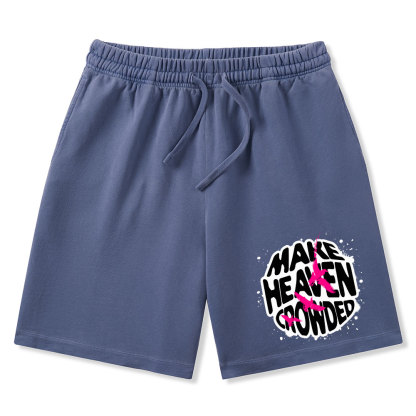 Make Heaven Crowed Christian Washed Shorts