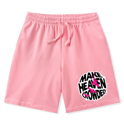 Make Heaven Crowed Christian Washed Shorts