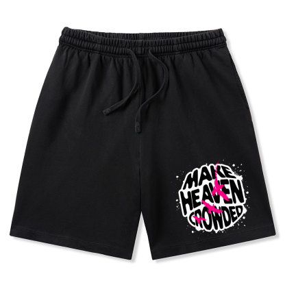 Make Heaven Crowed Christian Washed Shorts